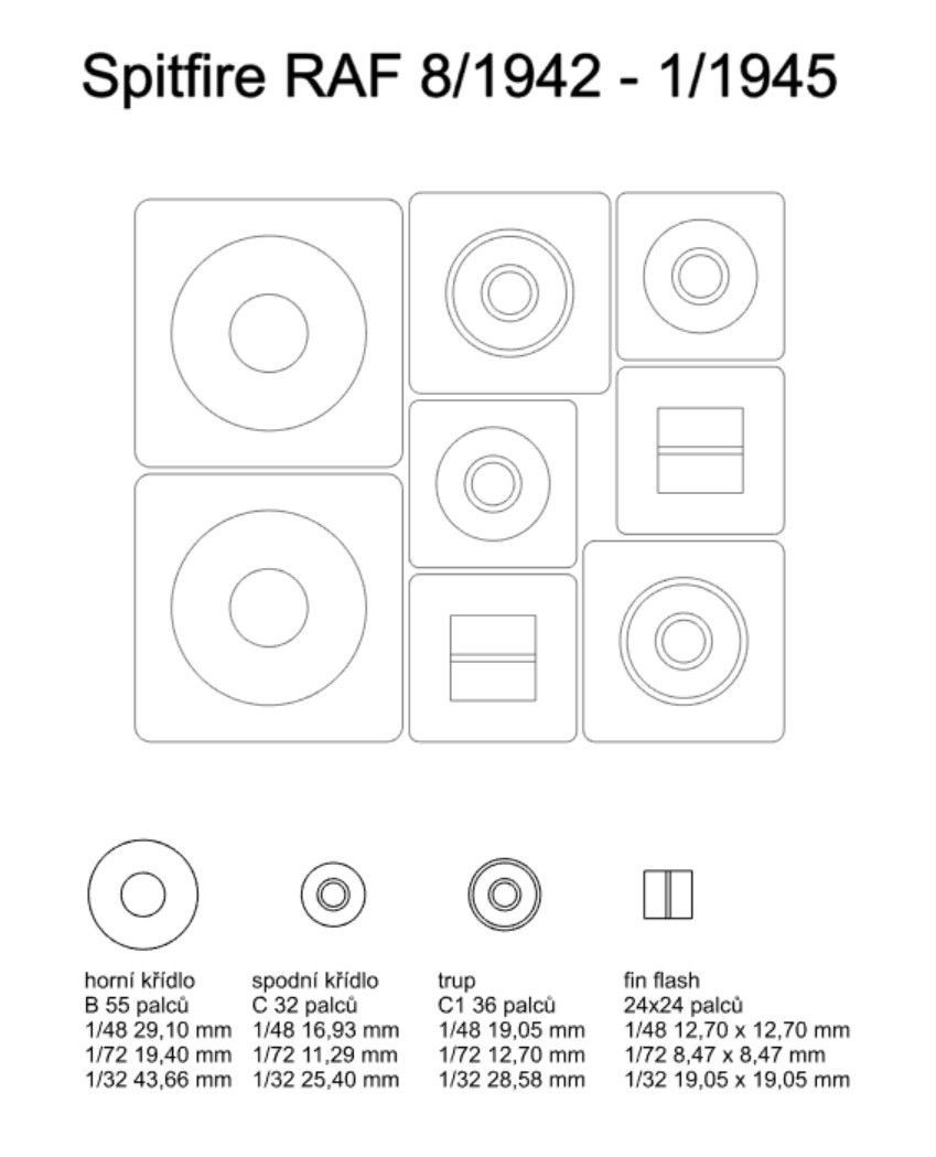 1:48 Spitfire RAF late