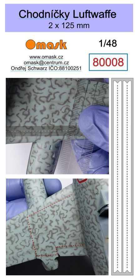 1:48 Chodníčky Luftwaffe 2x12,5cm
