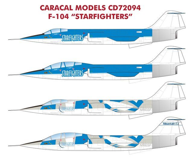 1:72 F-104 Starfighters