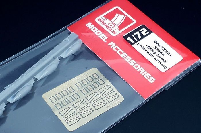 1:72 Skoda 100kg bomb (interwar period) Odlévané ČS bomby (4 kusy)