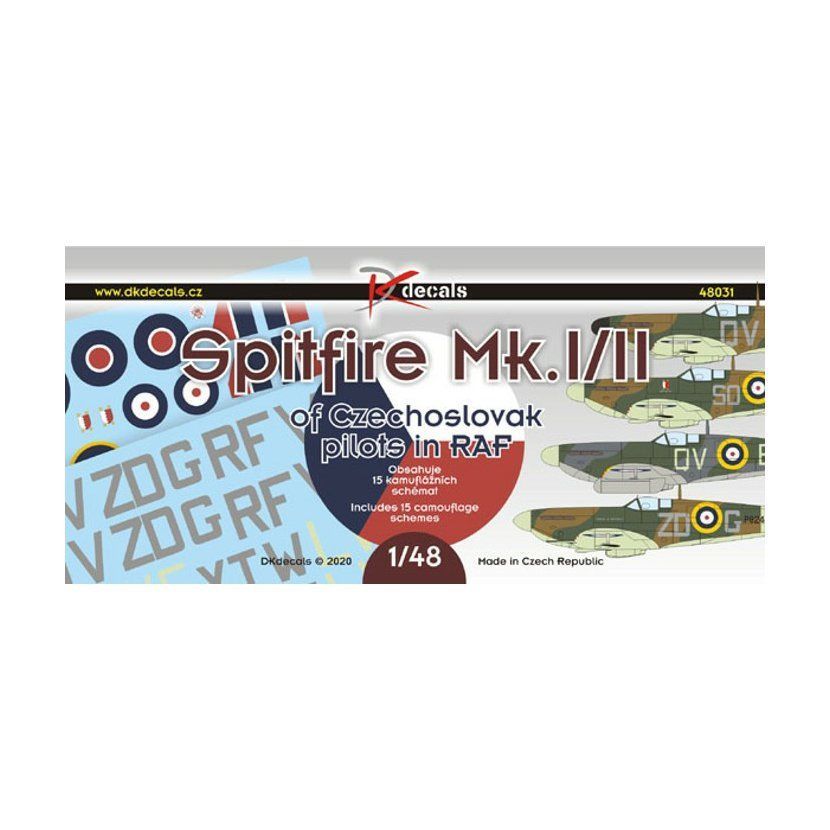 1:48 Spitfire Mk.I/II of Czechoslovak pilots in RAF