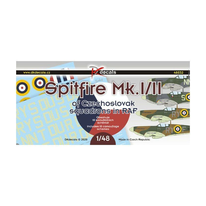 1:48 Spitfire Mk.I/II of Czechoslovak pilots in RAF