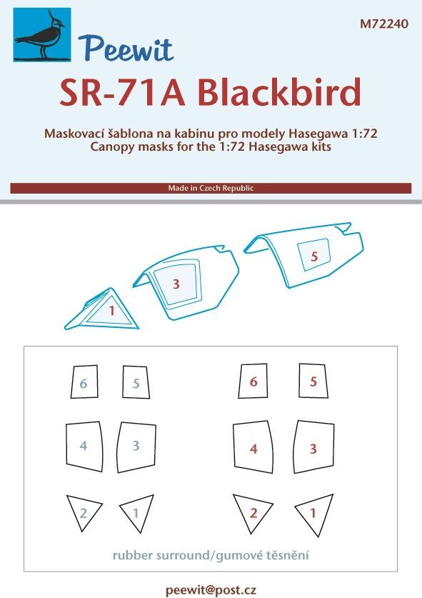 1:72 Lockheed SR-71A Blackbird Hasegawa