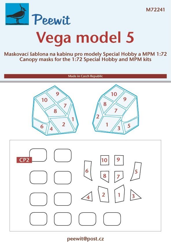 1:72 Lockheed Vega model 5 MPM/Special Hobby kits