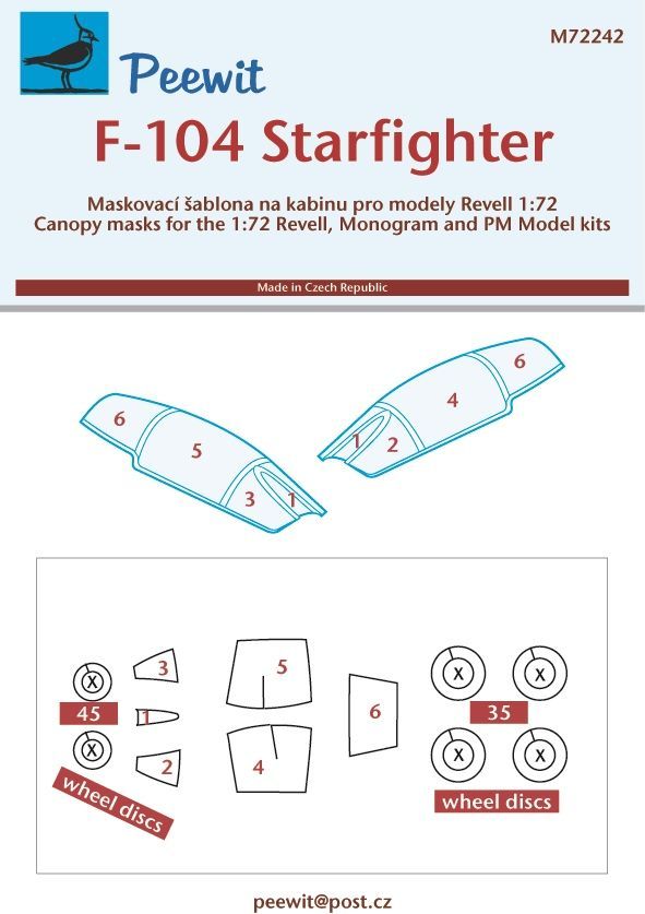 1:72 Lockheed F-104G Starfighter (Monogram, Revell and PM model)