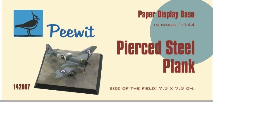 1:144 Paper display base 7,3x7,3 cm (Pierced Steel plates (PSP)