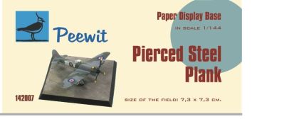 1:144 Paper display base 7,3x7,3 cm (Pierced Steel plates (PSP)