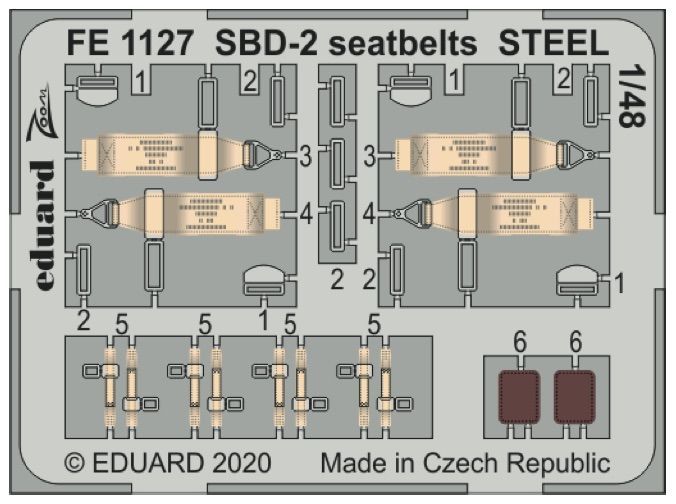 1:48 Douglas SBD-2 Dauntless seatbelts STEEL