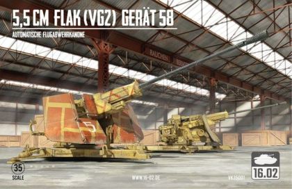 1:35 5,5cm Flak (VG2) Gerät 58 Autom. Flugabwehrkanone