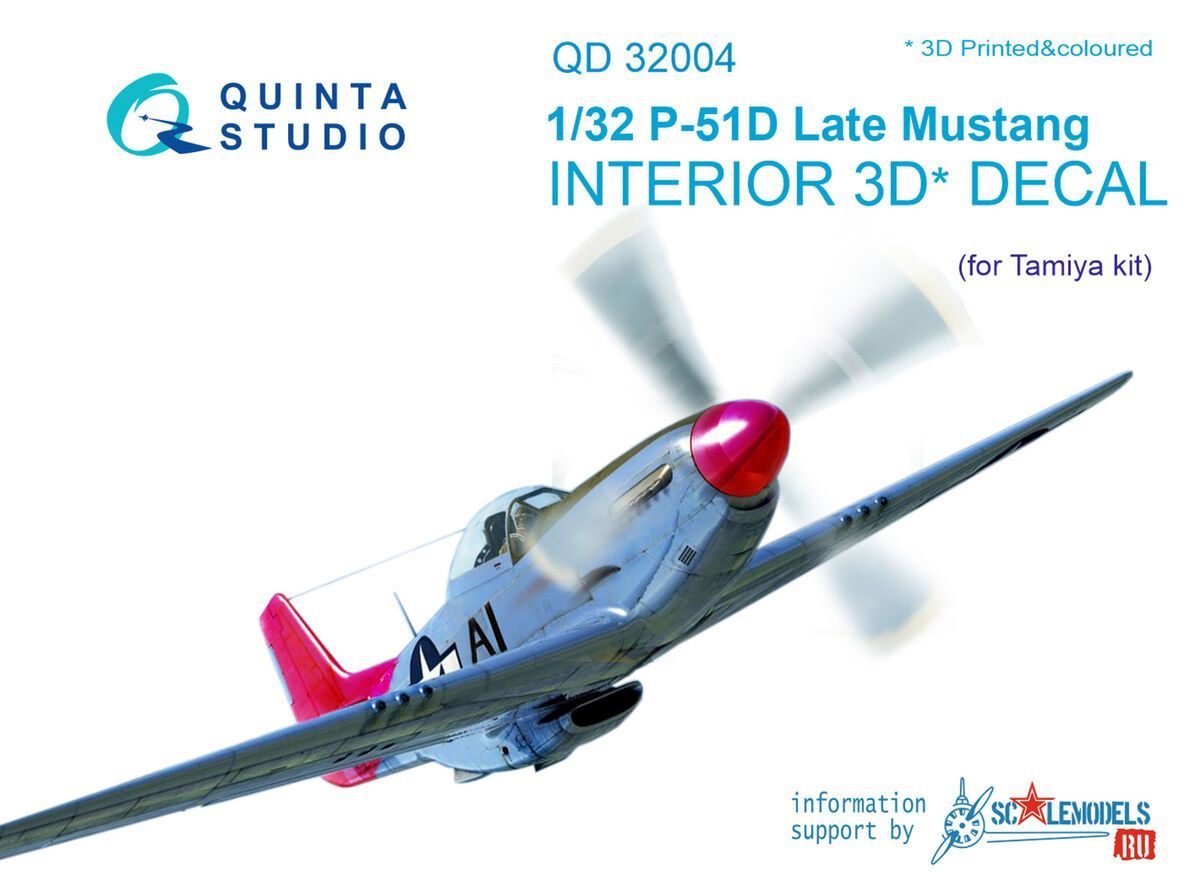 1:32 P-51D (Late) Interior 3D decal