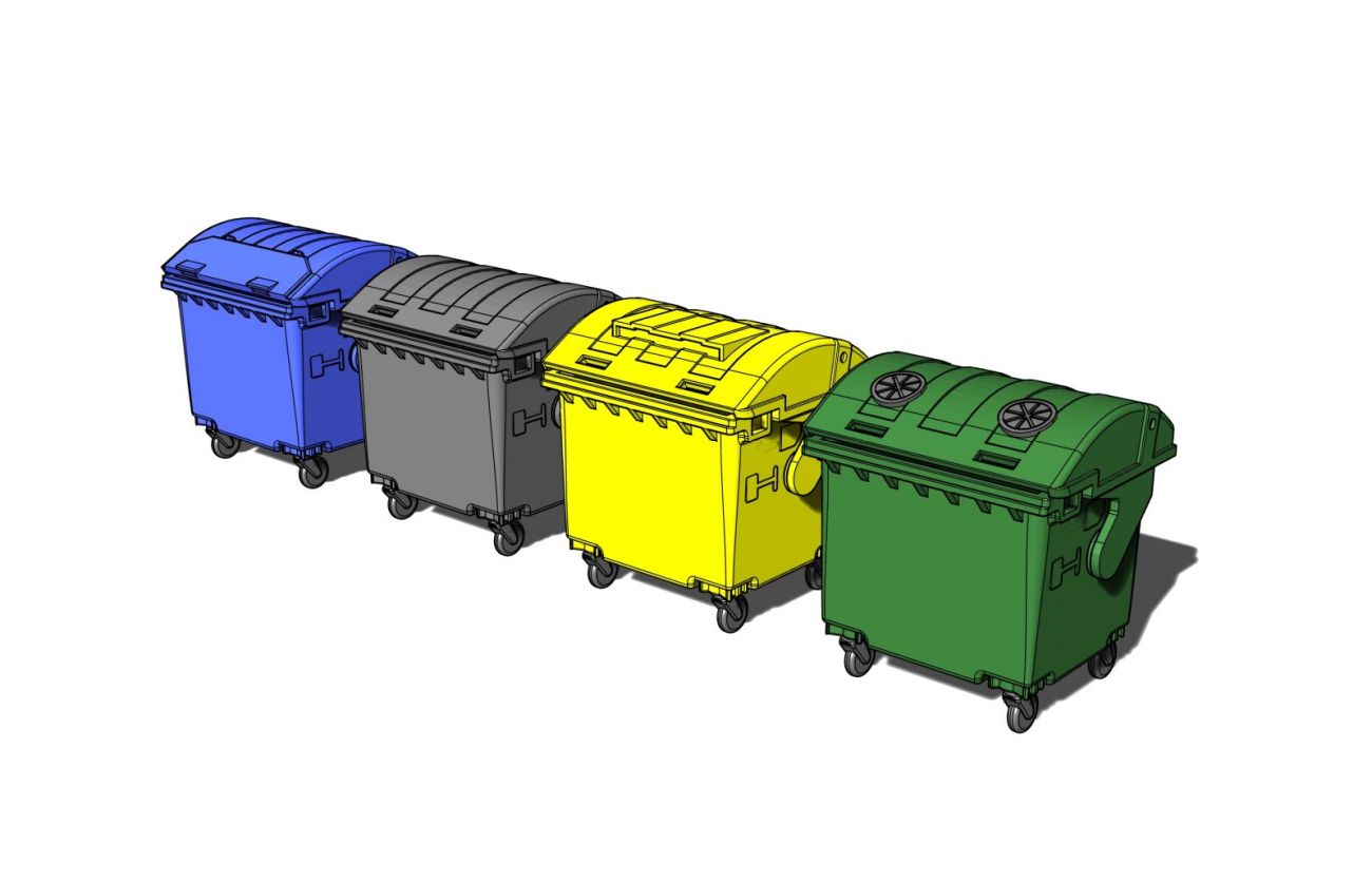 1:72 Trash containers / odpadkové kontejnery