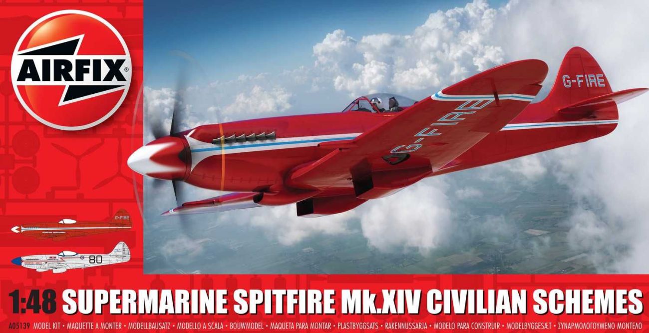 1:48 Supermarine Spitfire MkXIV Civilian Schemes