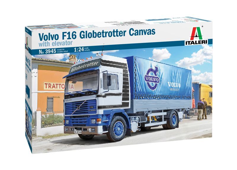1:24 VOLVO F16 Globetrotter Canvas Truck with elevator