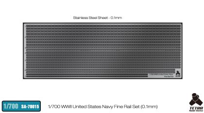 1:700 WWII United States Navy Fine Rail Set