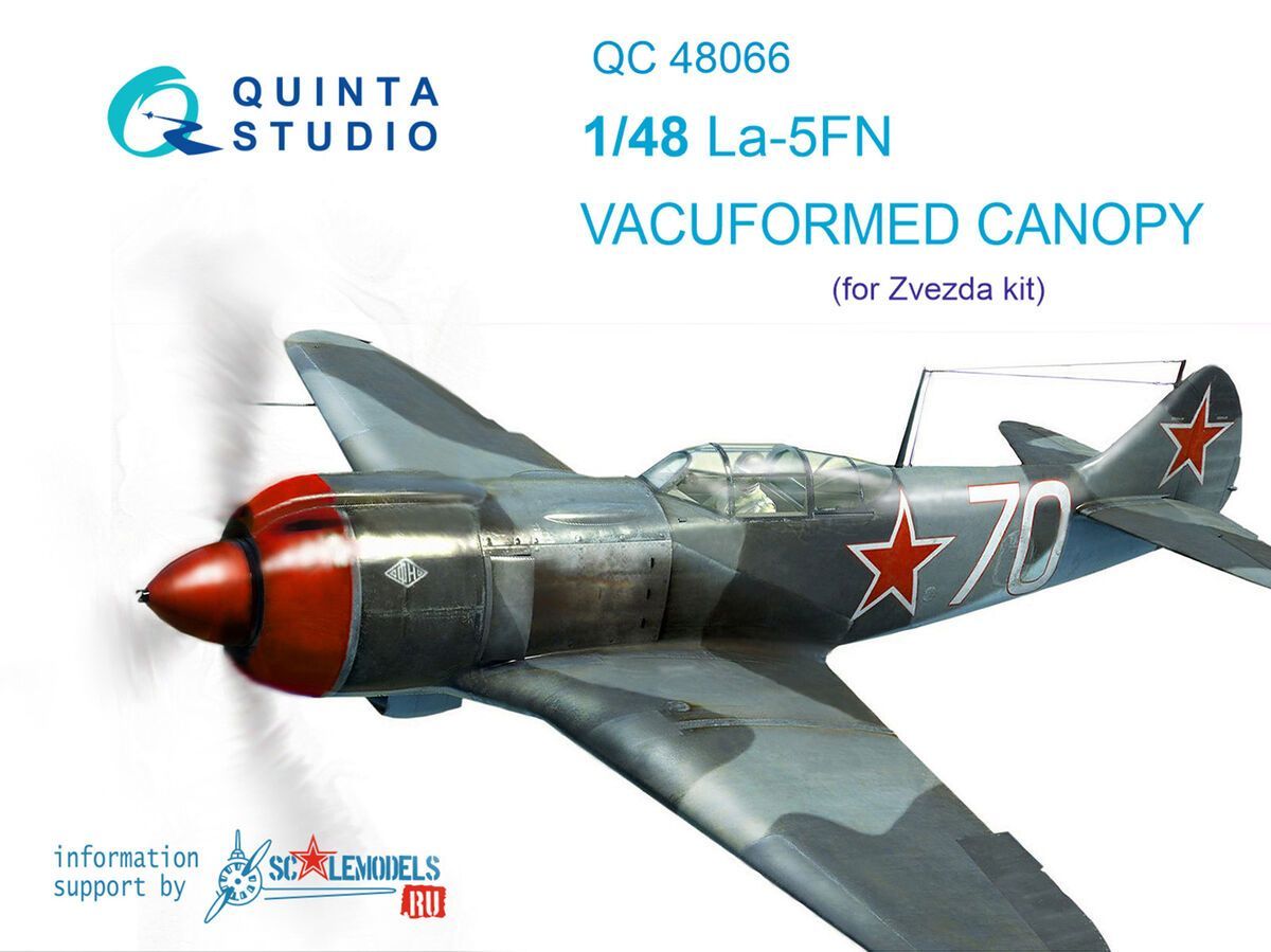 1:48 La-5FN vacuformed clear canopy