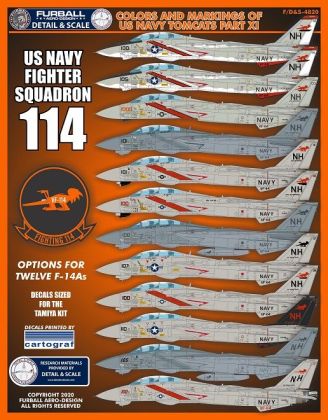 1:48 Colors and Markings of US Navy Grumman F-14s Part XI