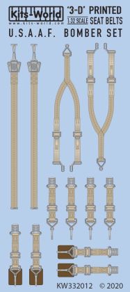 1:32 U.S.A.A.F Bombers. Boeing Flying Fortress B-17G. 3D Full colour Seat Belts