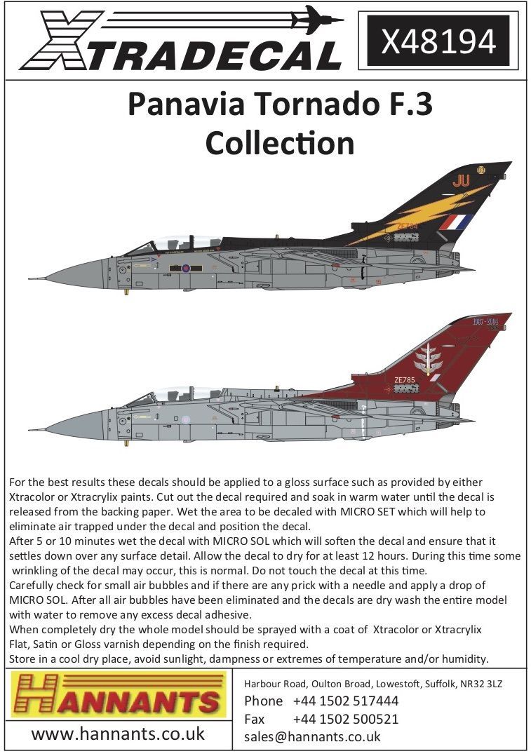 1:48 Panavia Tornado F.3 Collection