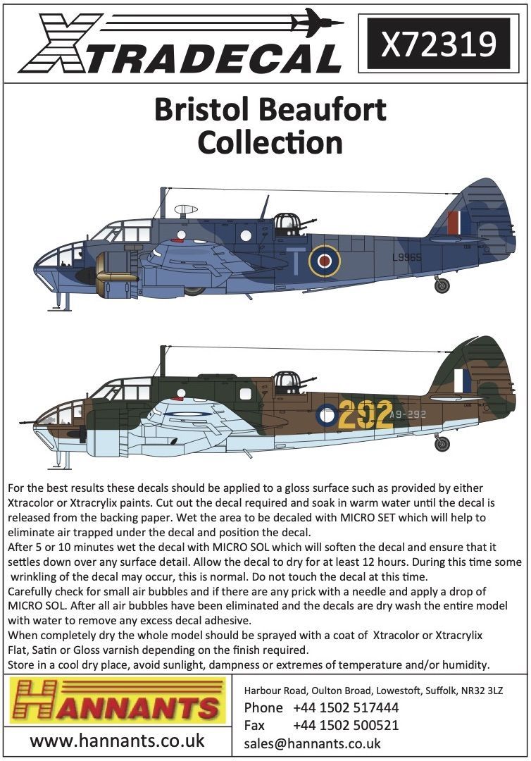 1:72 Bristol Beaufort Collection