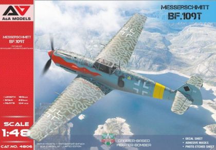 1:48 Bf-109T Carrier-based fighter-bomber (5 camo)