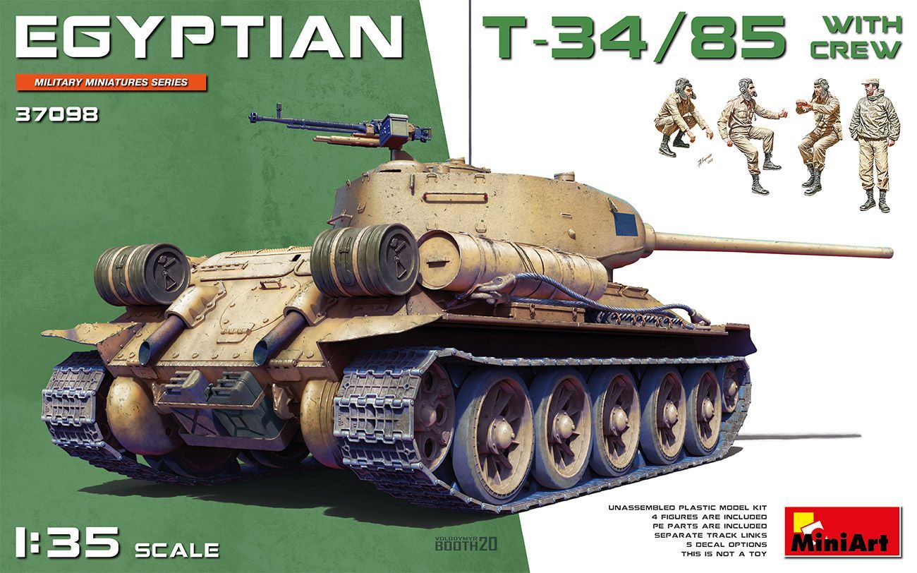 1:35 EGYPTIAN T-34/85 WITH CREW