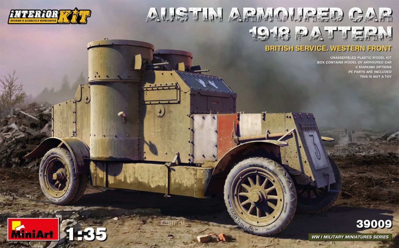 1:35 AUSTIN ARMOURED CAR 1918 PATTERN. BRITISH SERVICE. WESTERN FRONT.