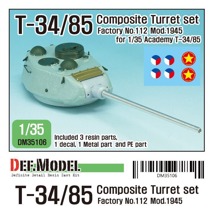 1:35 T-34/85 Fac no.112 Mod.1945 Turret set