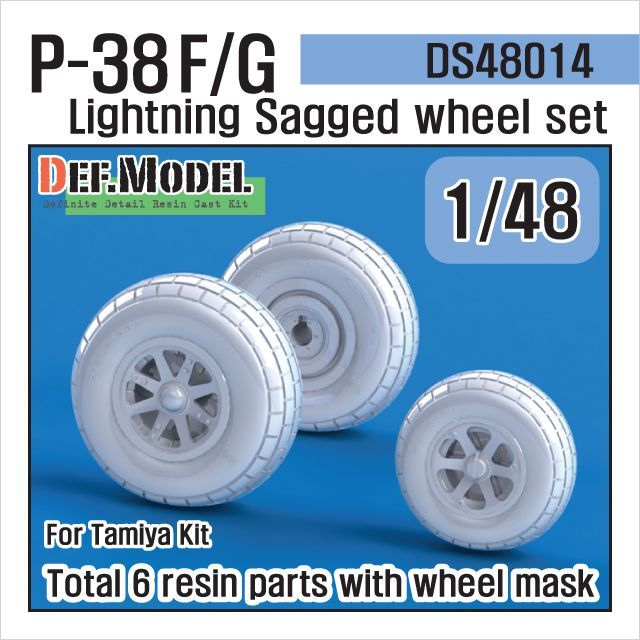 1:48 P-38 Lightning wheel set