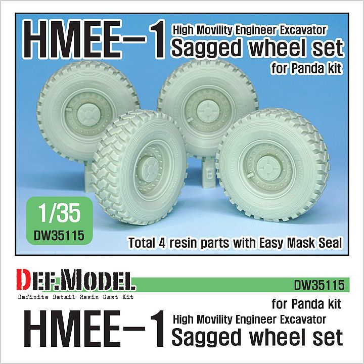 1:35 US HMEE-1 Sagged wheel set