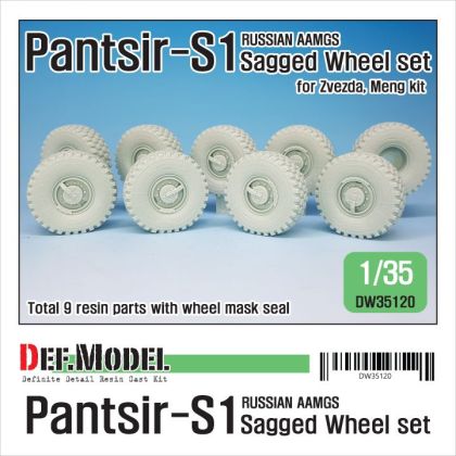 1:35 Russian Pantsir S-1 Sagged wheel set