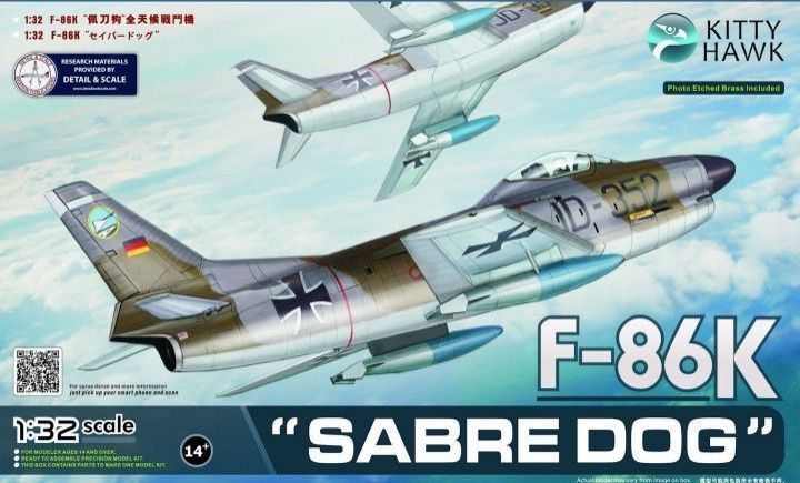 1:32 F-86K Sabre Dog Export Interceptor