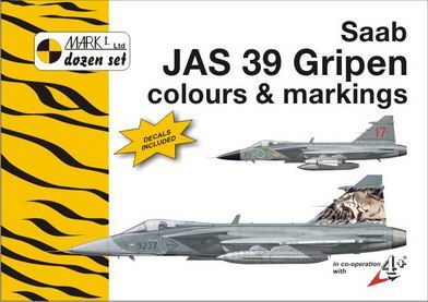 Saab JAS 39 Gripen zbarvení a označování (s obtisky v měřítku 1:144)