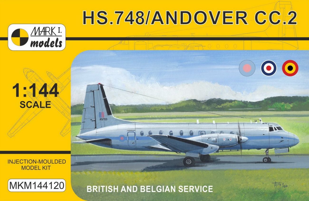 1:144 Hawker-Siddeley HS.748 Andover Military ‘Europe’ (RAF, RAE, Belgian AF)