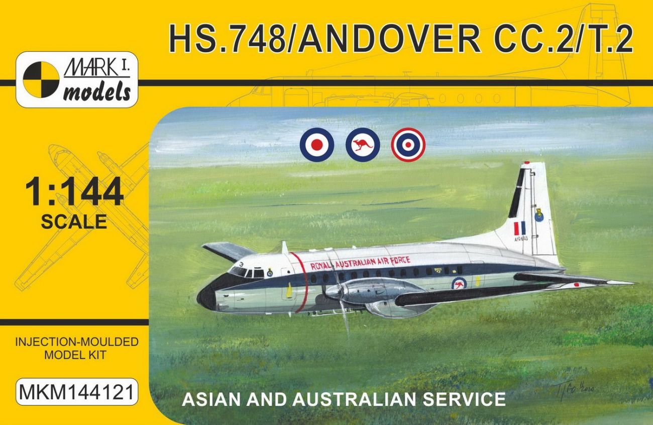 1:144 Hawker-Siddeley HS.748 Andover Military ‘Asia & Australia' (RAF ME, RAAF, Royal Thai AF)