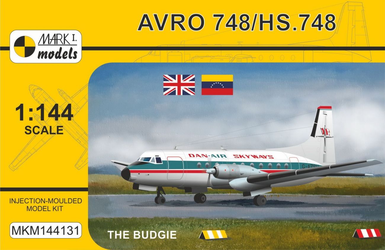 1:144 Hawker-Siddeley HS.748 ‘The Budgie’ (Dan-Air Skyways, Chieftain Airways, Aeropostal Venezuela)