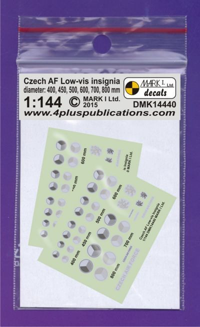 1:144 Czech Air Force Low-vis Insignia, 2 sets