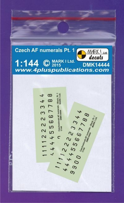 1:144 CzAF numerals Black, Pt.1, 2 sets