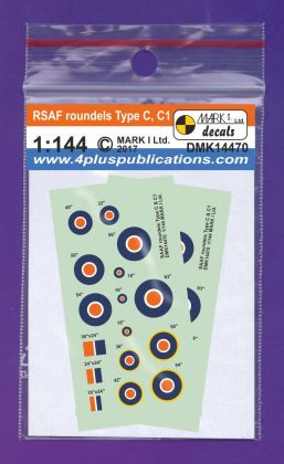 1:144 South African SAAF roundels Type C, C1, 2 sets
