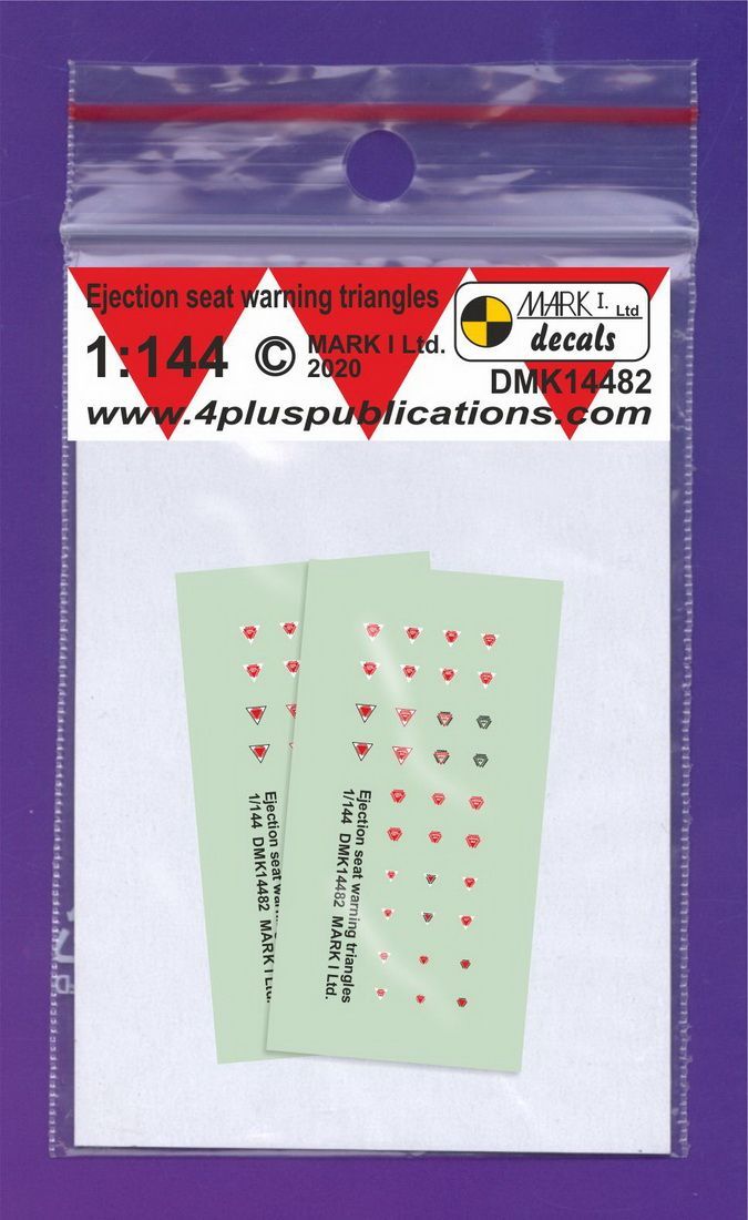 1:144 Ejection seat warning triangles, 2 sets