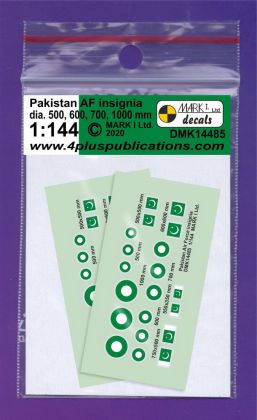1:144 Pakistani AF insignia, 2 sets