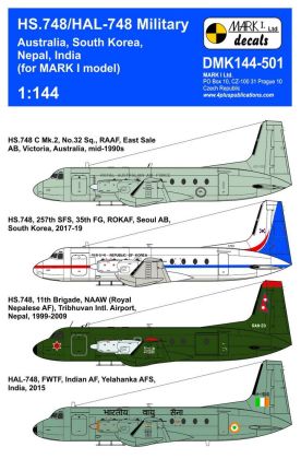 1:144 HS.748/HAL-748 'Military' (Australia, South Korea, Nepal, India)