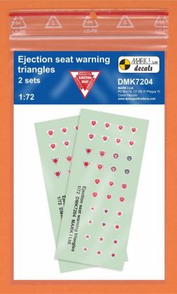 1:72 Ejection seat warning triangles, 2 sets