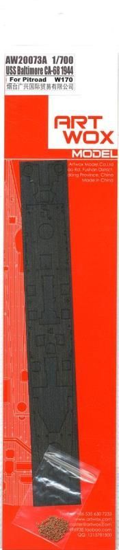 1:700 USS Baltimore CA-68 1944 Wooden Deck (Blue) (for Pitroad W170)
