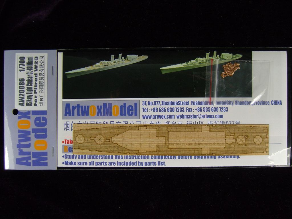1:700 US Navy Light Cruiser CL-89 Miami (For Pitrod W23)