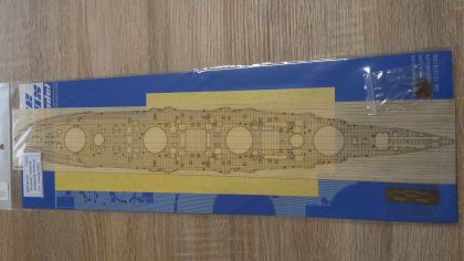1:350 Russian Imperial Poltava Wooden Deck w/Masking Sheets (for Zvezda kit 9060)