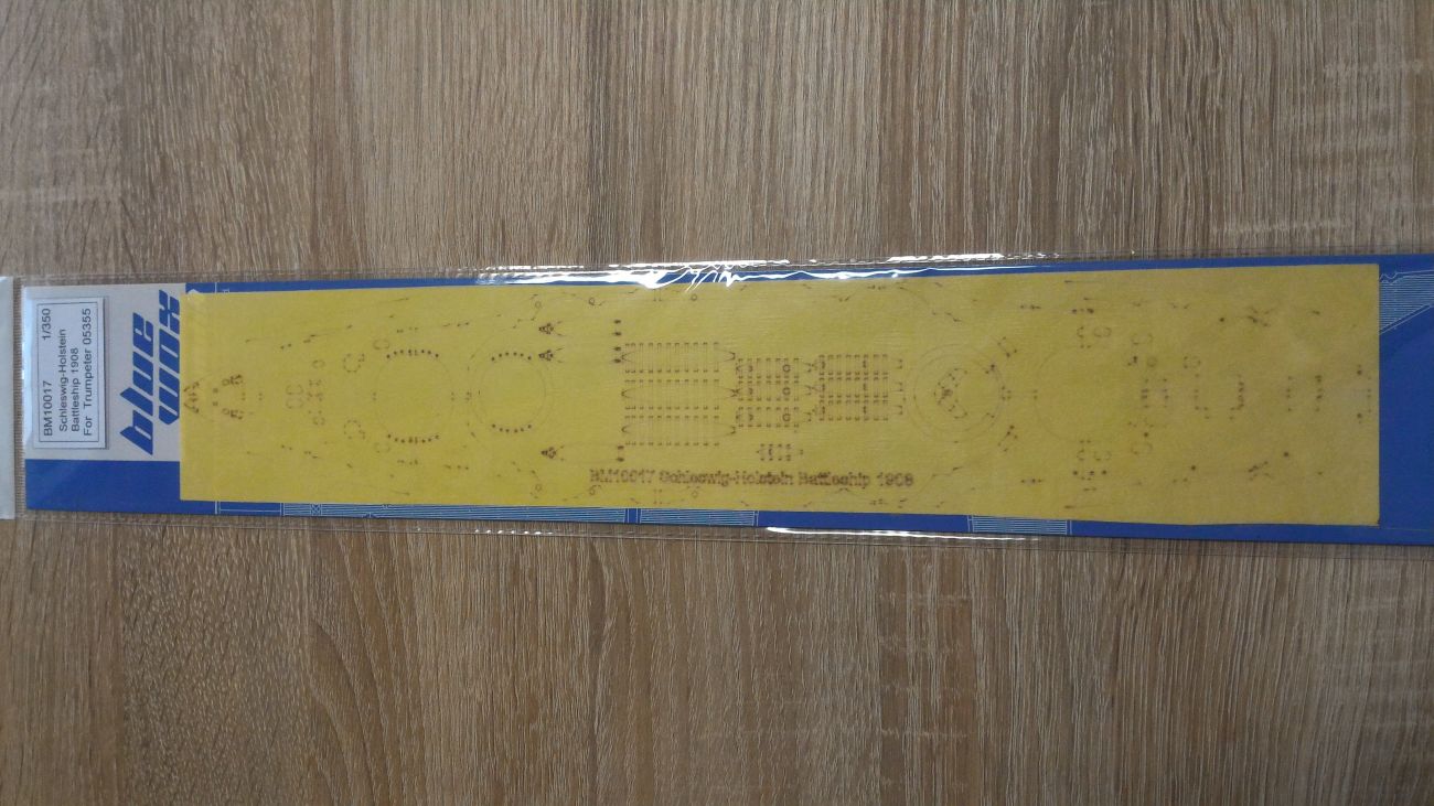 1:350 Schleswig-Holstein Battleship 1908 Deck Masking Sheet (for Trumpeter kit 05355)