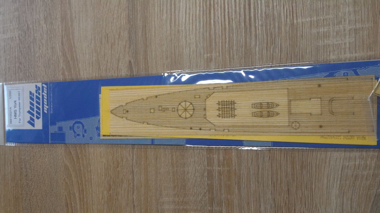 1:350 HMS York Wooden Deck w/Masking Sheet (for Trumpeter kit 05351)