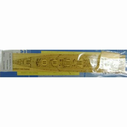 1:700 HMS Rodney Wooden Deck w/Paint Masks & PE (for Trumpeter kit 06718)