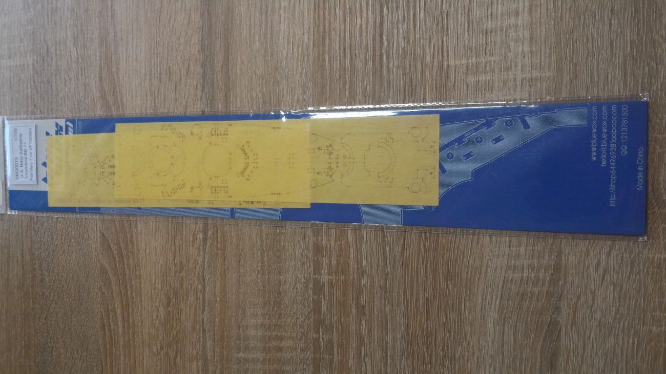 1:700 US Navy Louisiana BB-71 Deck Masking Sheet (for Very Fire kit VF700902)