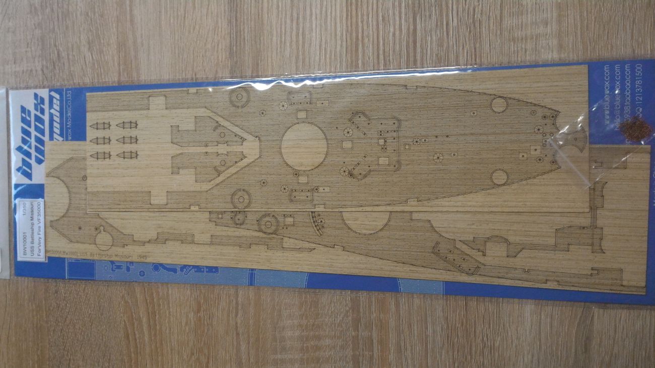 1:350 USS Battleship Missouri Wooden Deck (for Very Fire kit VF350003)